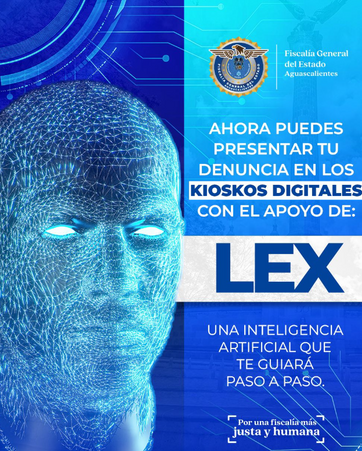 SEGURIDAD - CONOCE A LEX, EL NUEVO AGENTE DEL MINISTERIO PÚBLICO VIRTUAL