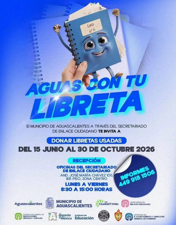 MUNICIPIO DE AGS - REITERA MUNICIPIO DE AGUASCALIENTES INVITACIÓN PARA PARTICIPAR EN EL PROGRAMA “AGUAS CON TU LIBRETA”