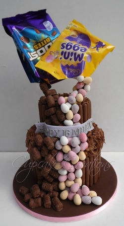 Mini Eggs & Boost Gravity Cake
