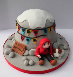 Cimbing themed cake