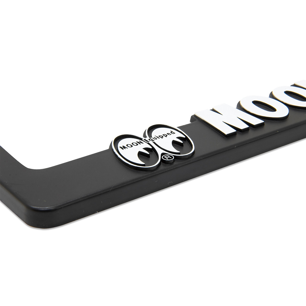 サムネイル： Raised MOON Equipped Logo License Plate Frame
