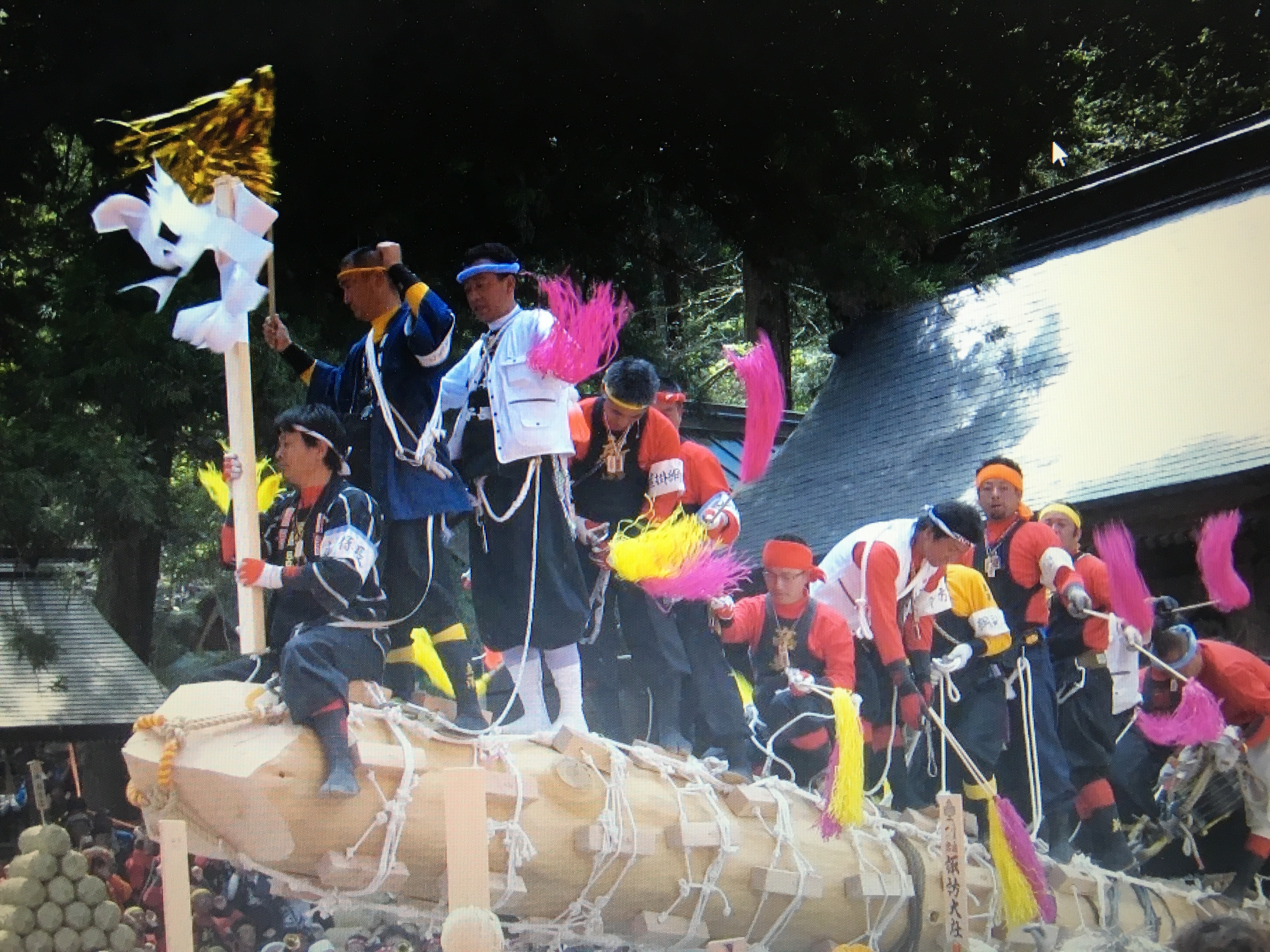 2010.平成22年御柱祭建御柱（小梃子長）②