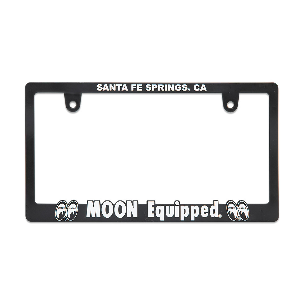 サムネイル： Raised MOON Equipped Logo License Plate Frame