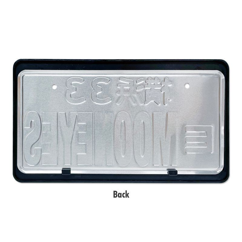 サムネイル： New Standard MOONEYES License Plate Frame Black 【MG058】
