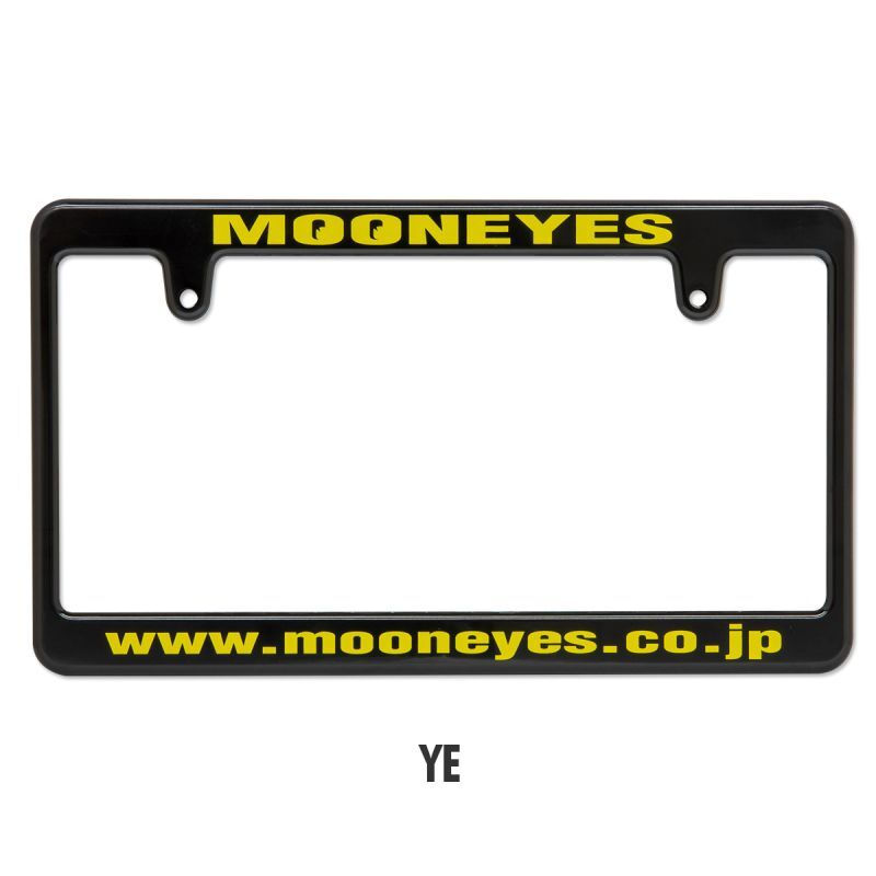 サムネイル： New Standard MOONEYES License Plate Frame Black 【MG058】