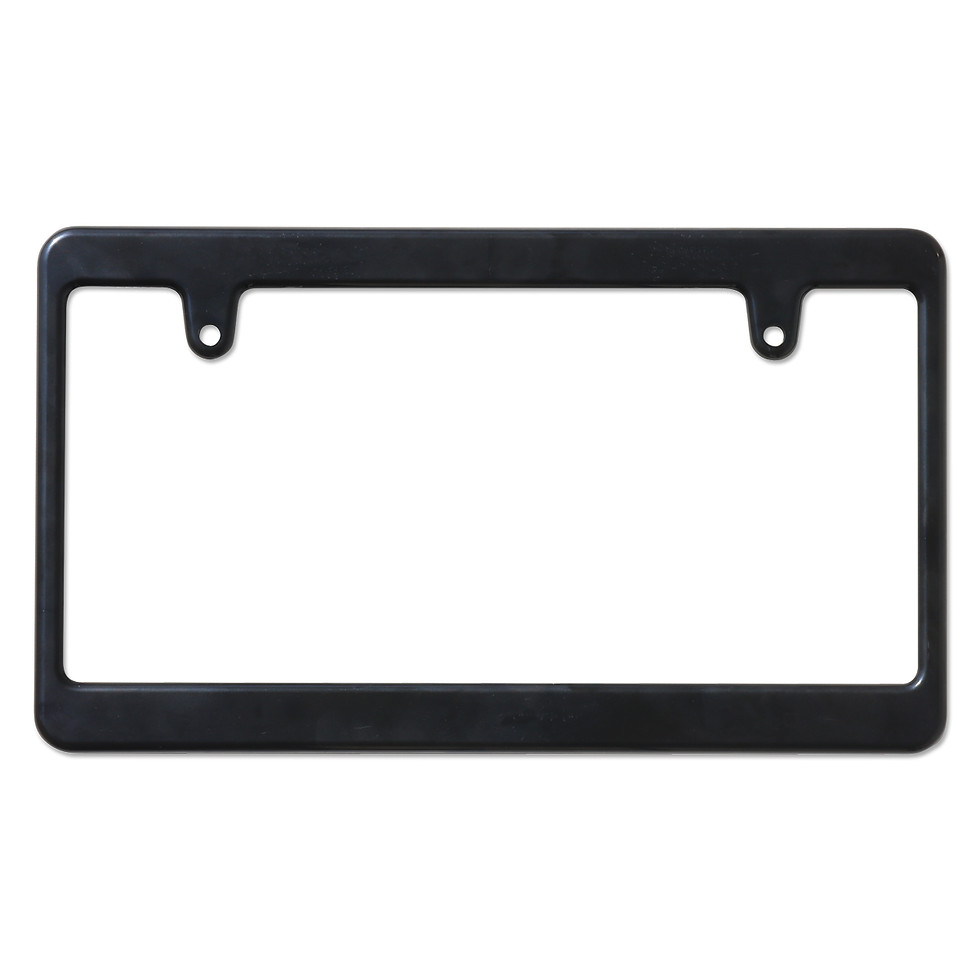 サムネイル： New Standard License Plate Frame Black Plain 【MG058】