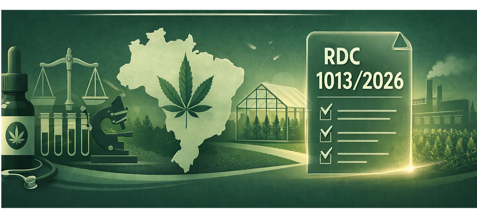 Imagem conceitual RDC 1013/2026 cânhamo medicinal
