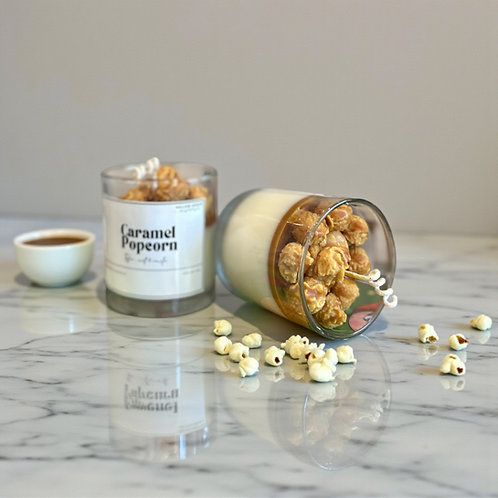 Caramel Popcorn dessert candle