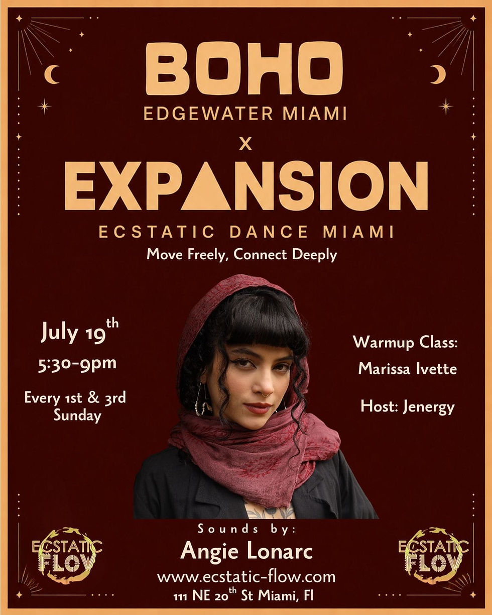 EXPANSION Ecstatic Dance Miami July 19