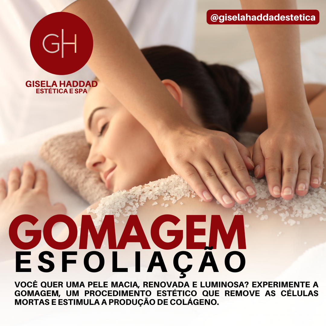 Gomagem feminino - esfoliação 1h30 - esteticistas