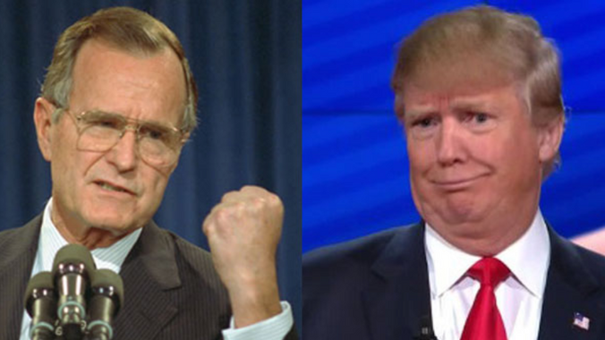 New Conservatism: George H.W. Bush and Trump