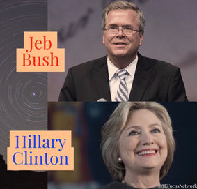 Answers: Hillary Clinton and Jeb Bush