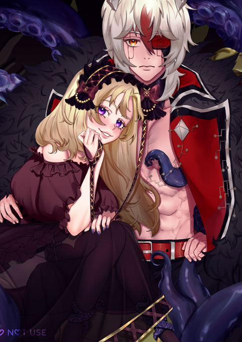 Azira & Vez 2 Half-body Illustration EDIT 2 SAMPLE.png