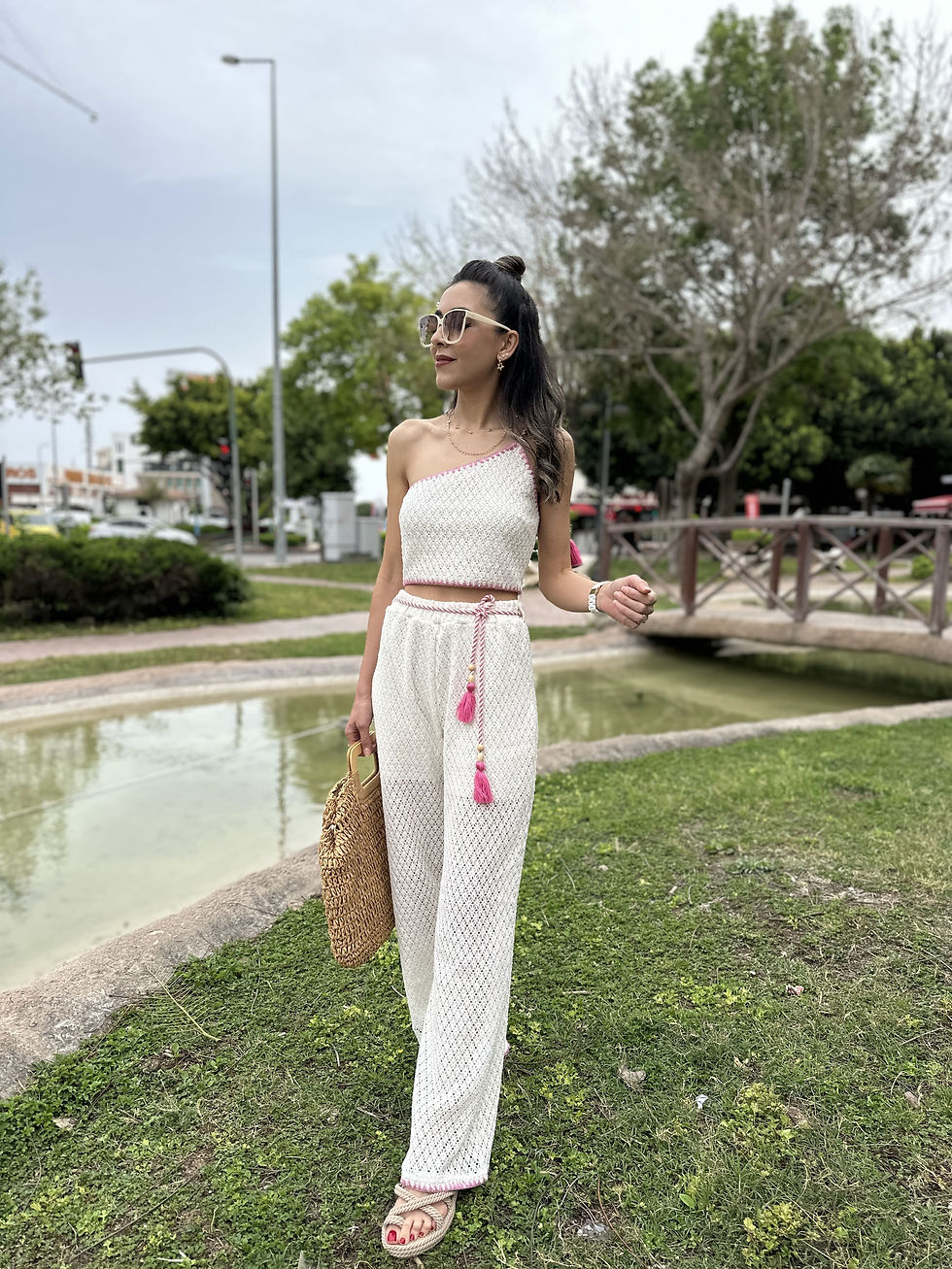 BEL BAĞLAMALI NATURAL PANTOLON