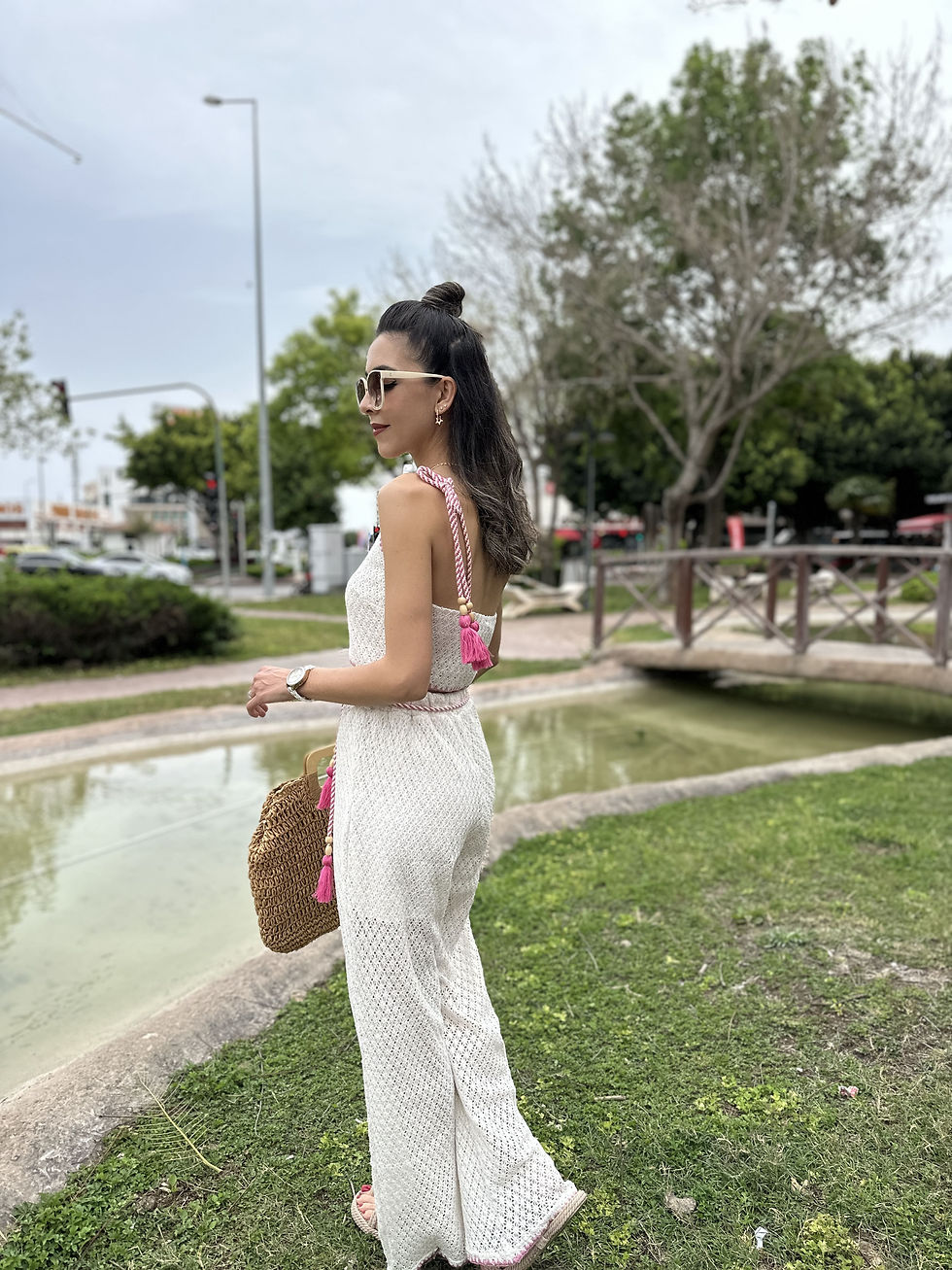 BEL BAĞLAMALI NATURAL PANTOLON