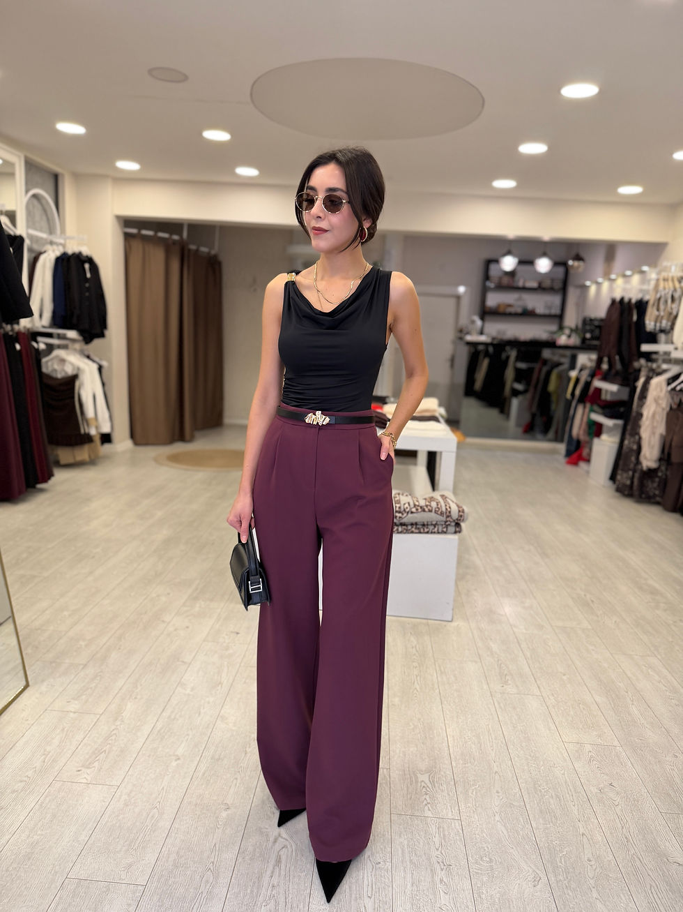 Küçük resim: PALOZZO PANTOLON MÜRDÜM