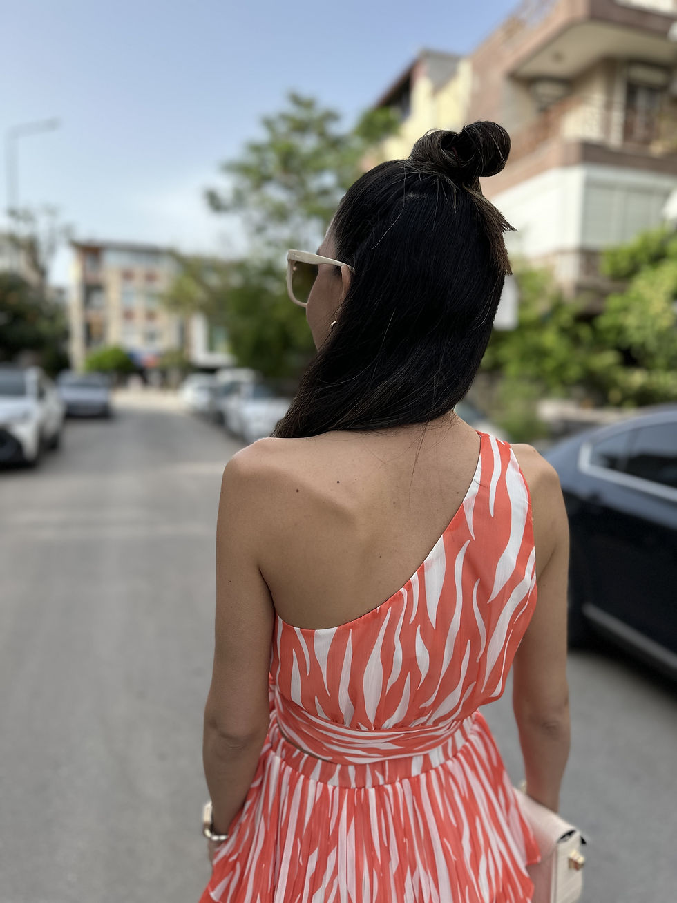 OMUZ DETAYLI İKİLİ TAKIM ORANJ