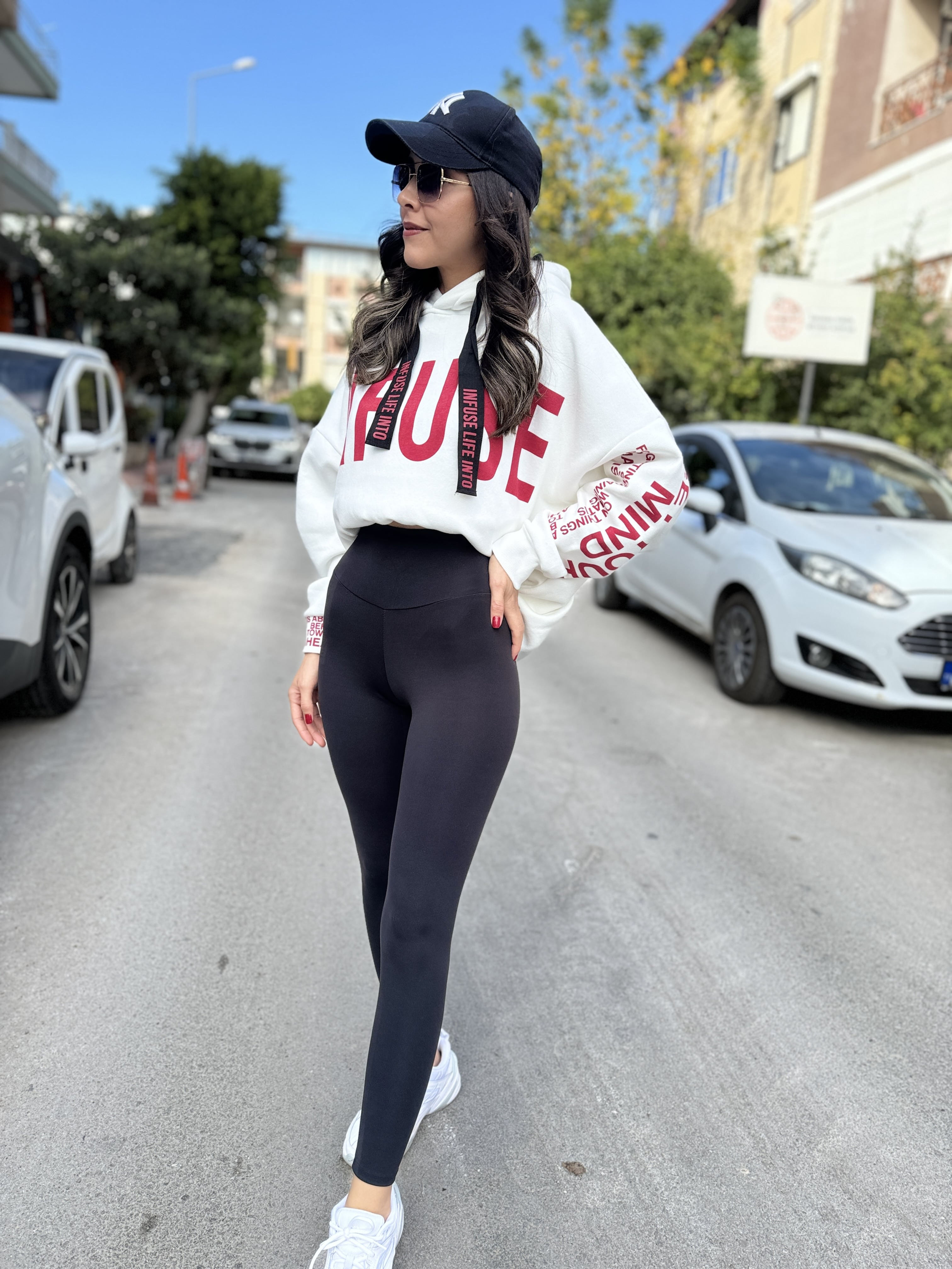 OYS. YÜKSEK BEL TOPARLAYICI TAYT SİYAH