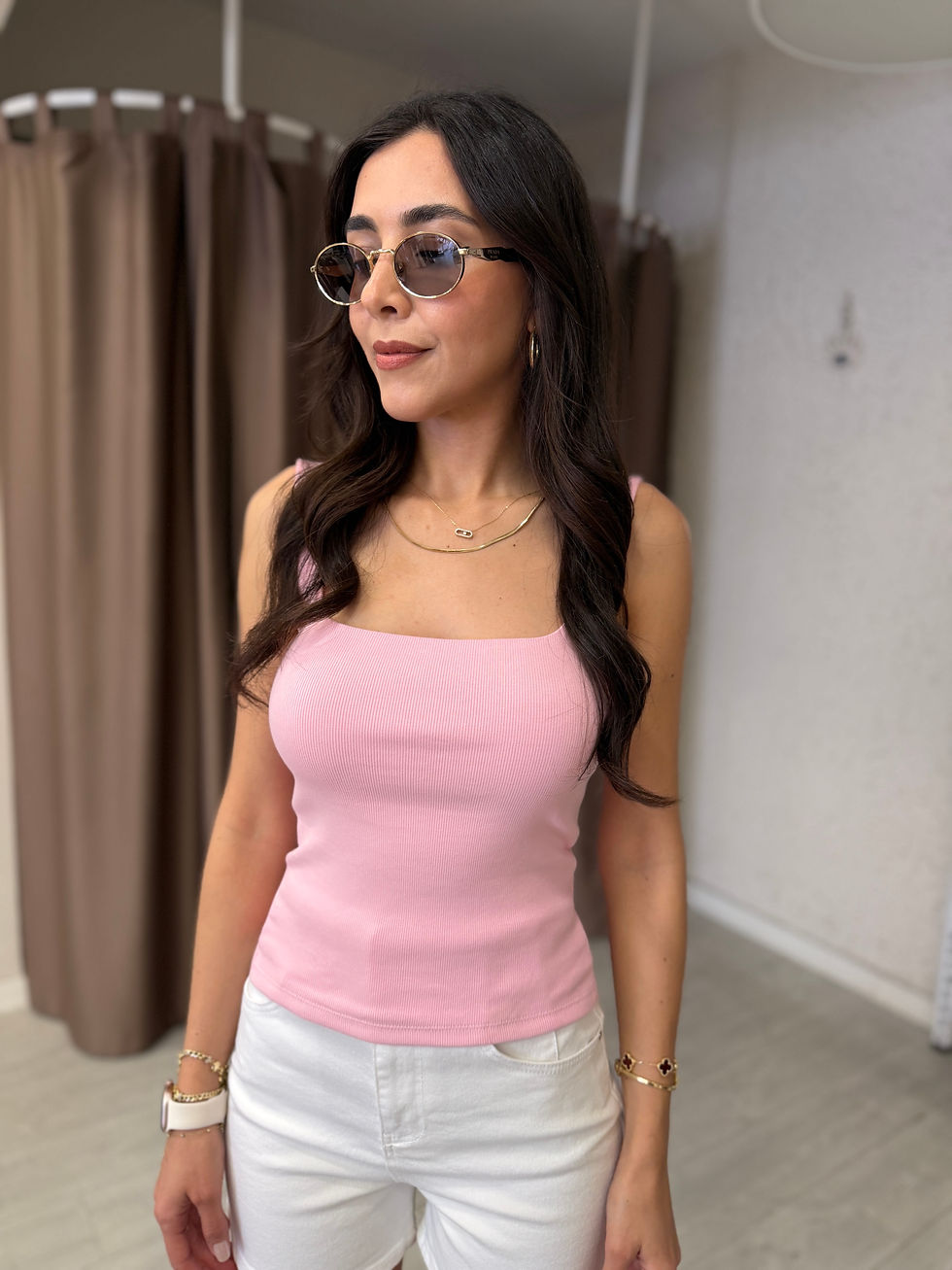 Küçük resim: KARE YAKA FİTİLLİ ATLET PEMBE