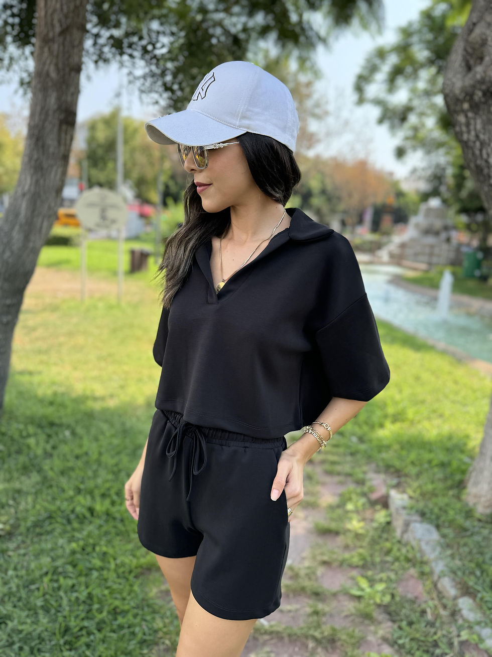 POLO YAKA MODAL TAKIM SİYAH