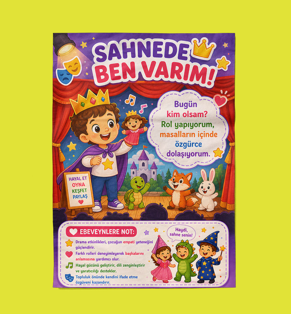Sahnede Ben Varım (Drama ve Oyun) AFİŞ