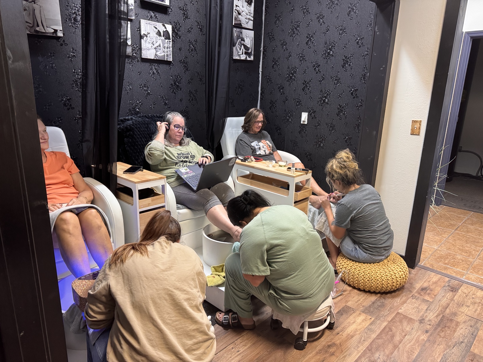 A little pampering together
