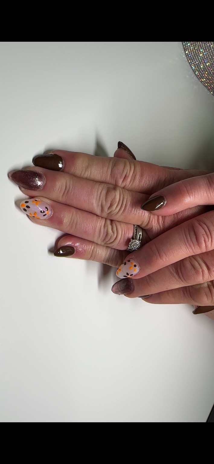 Autumn florals and shimmer by Chelsi Troxell
