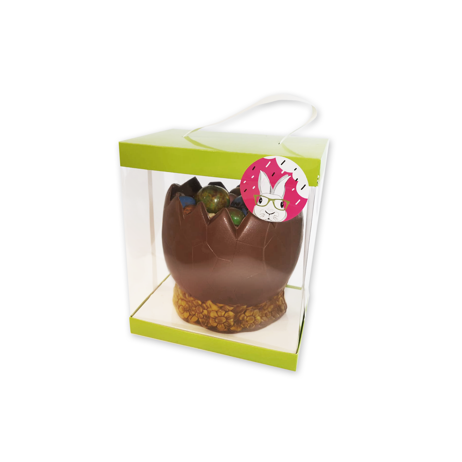 Caixa com Ovo Aberto com Ovinhos