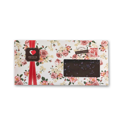 Tablete de Choc. Negro c/ Violeta