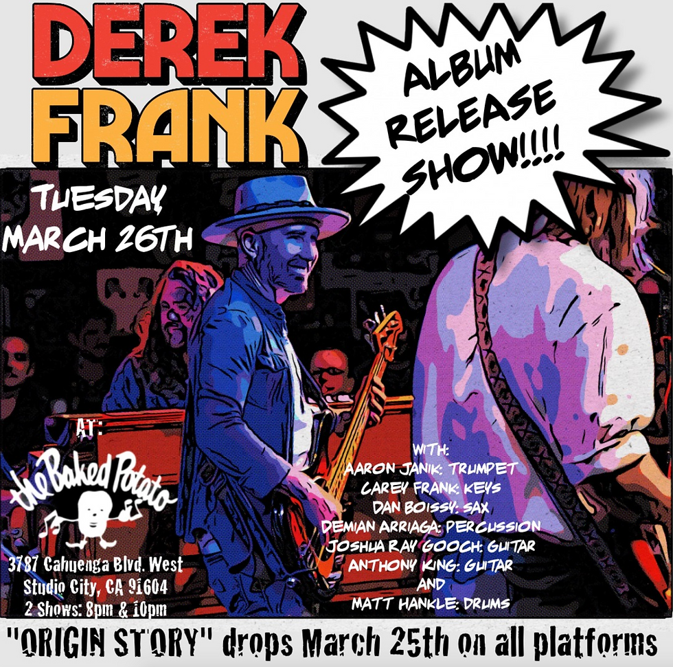 Derek Frank band at Baked Potato