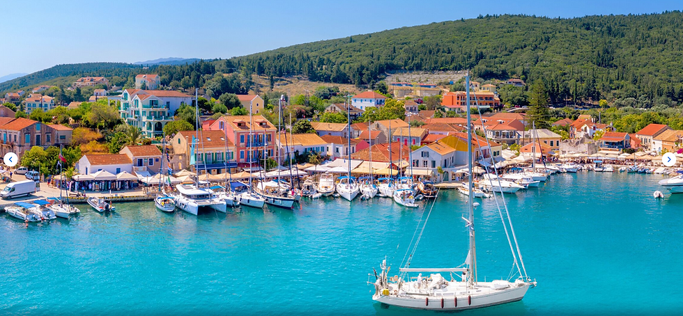 Fiskardo tranquil harbor