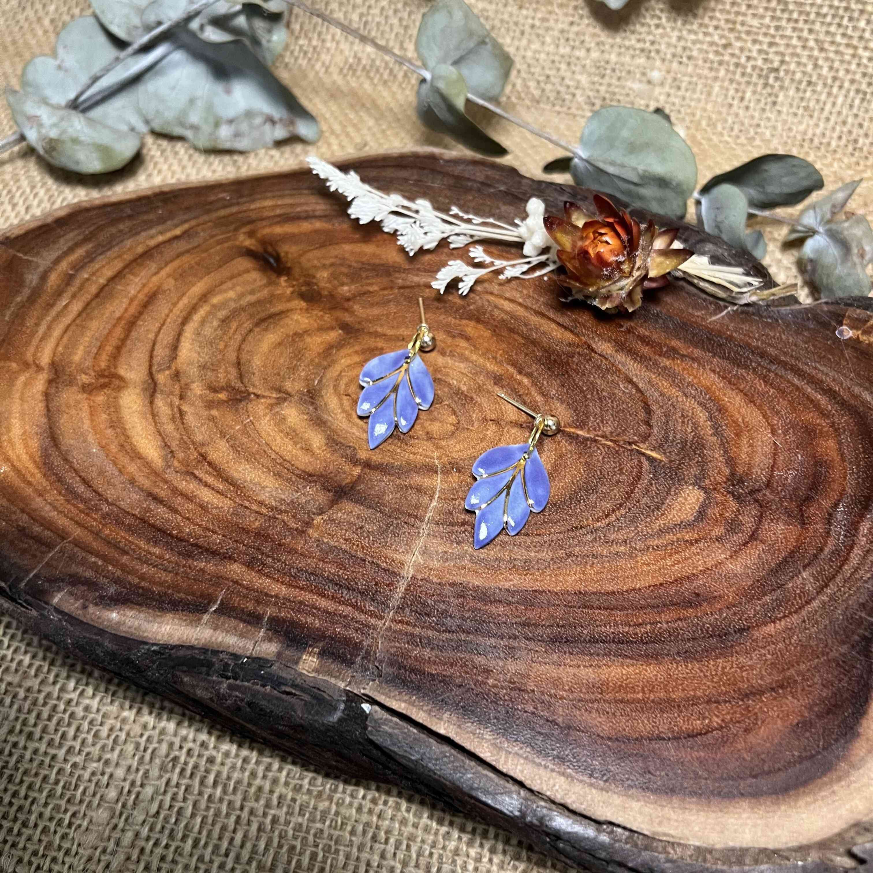 Calla Porcelain Dangly Earrings