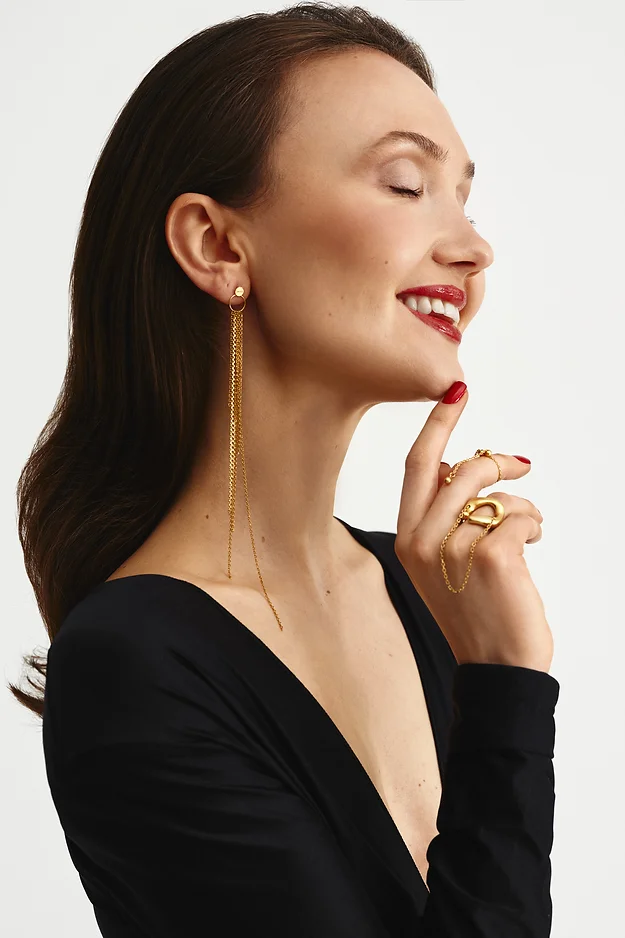 Long transforming earrings