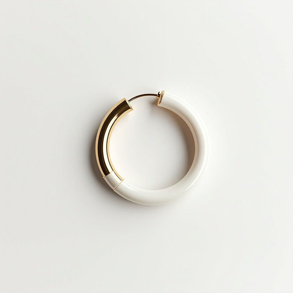 Mücevherli Halka Küpe