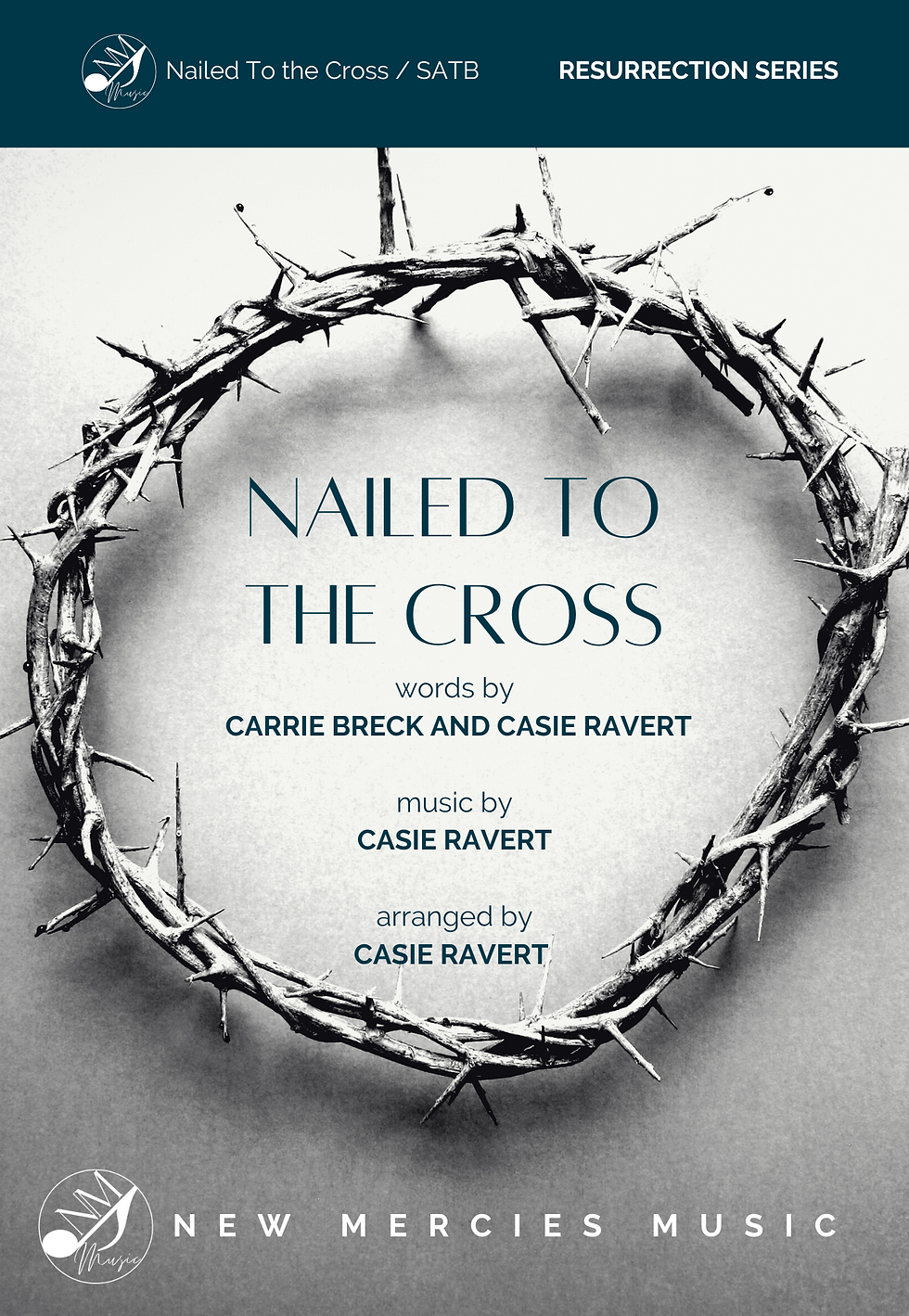 Nailed To The Cross - Lower Key SATB