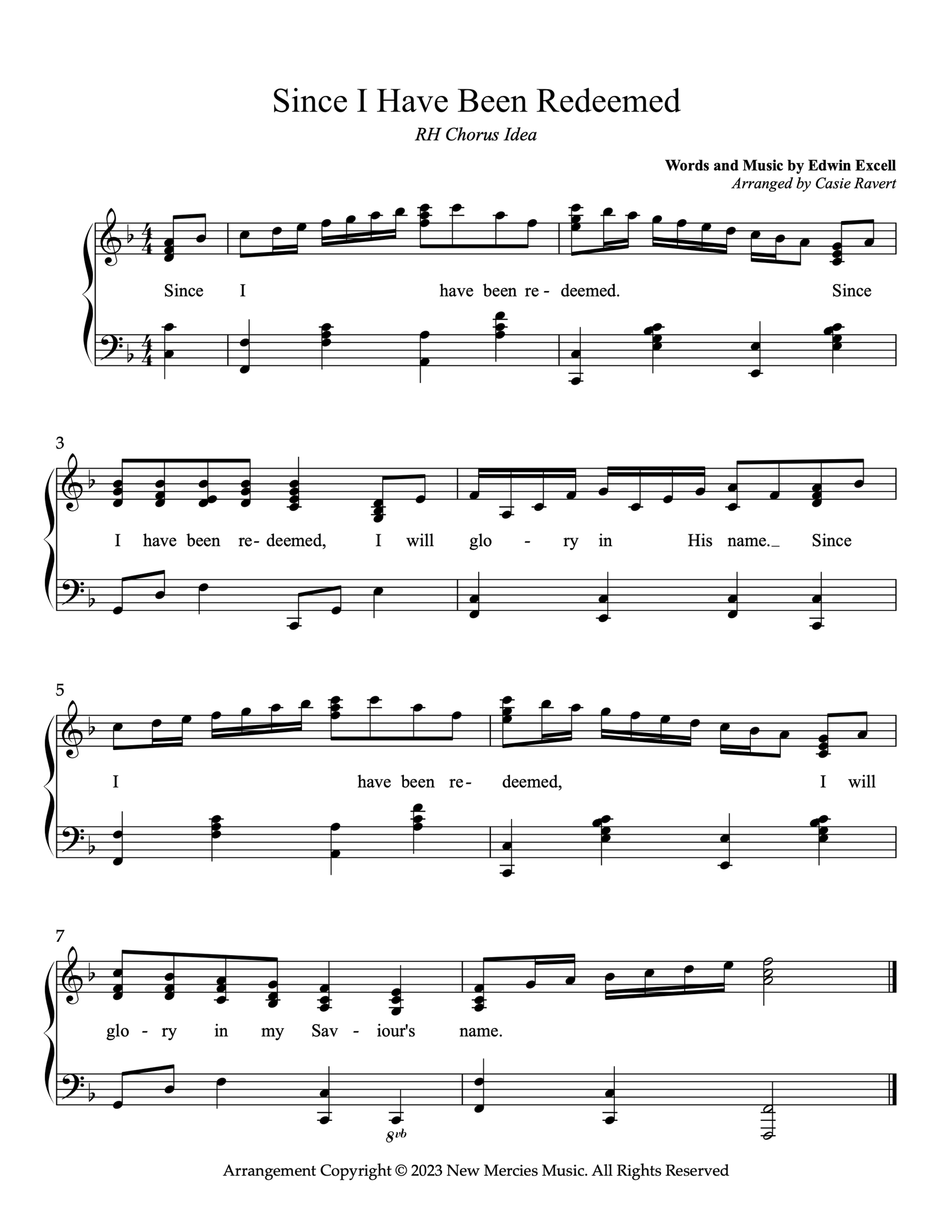 Since I Have Been Redeemed ~ Part 2