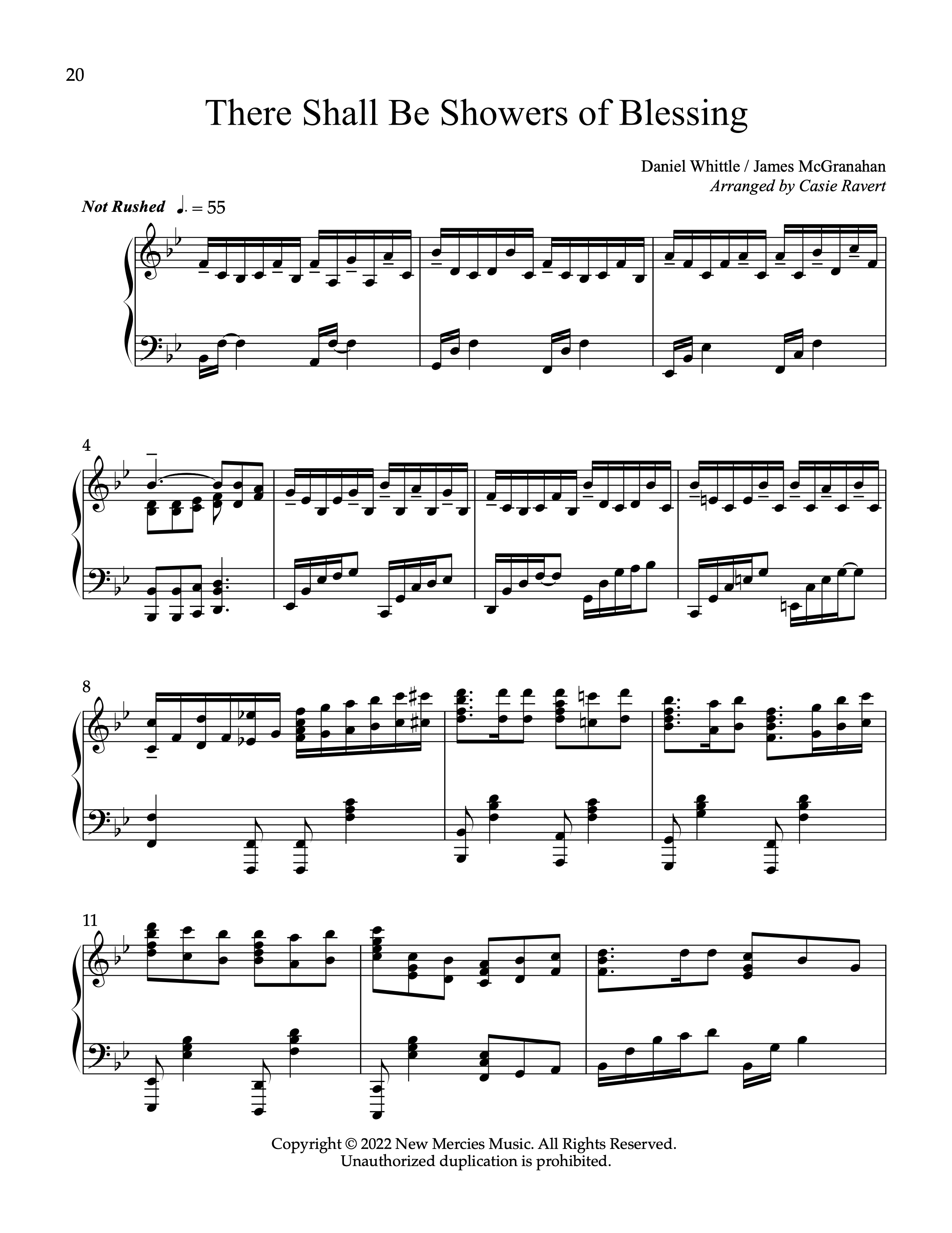 There Shall Be Showers Of Blessing