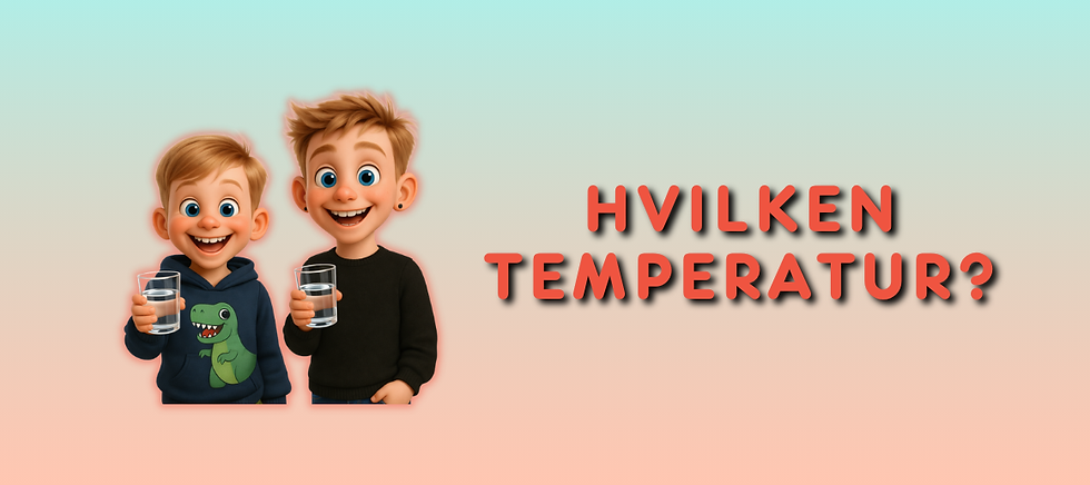 Smak på vann med ulik temperatur