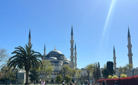 The Blue Mosque with Its Six Minarets