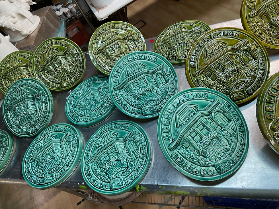 Thumbnail: Chicago Bungalow Ceramic Plaque