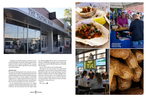 Excerpt from article about South Carolina food, including the euphoria festival in Greenville.