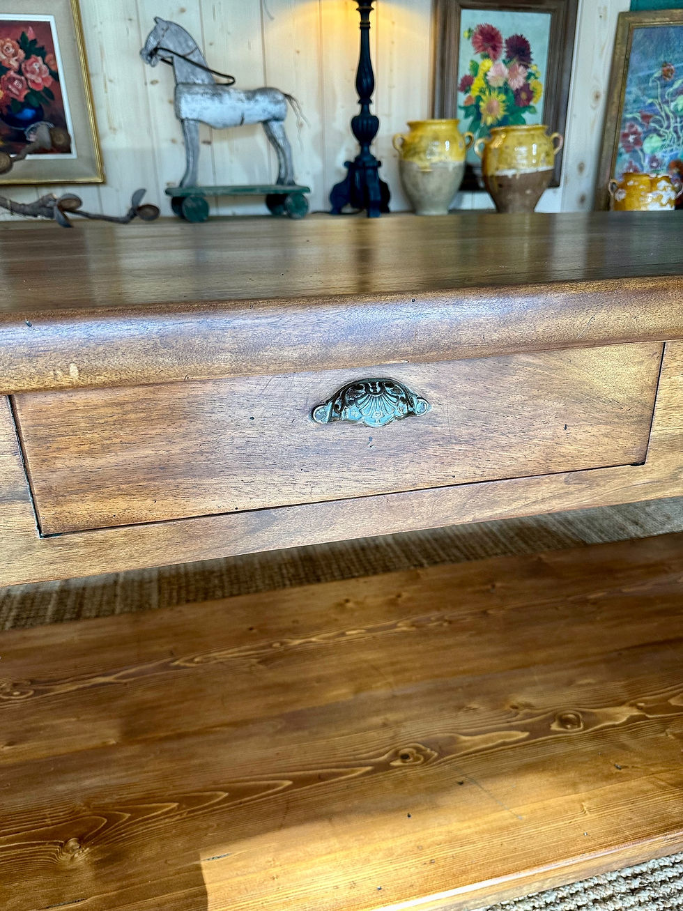 Thumbnail: Antique French Walnut Drapers Table