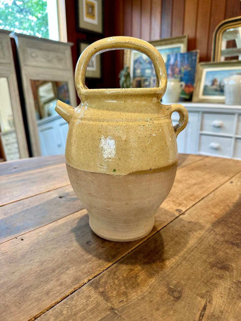 Thumbnail: Medium yellow glaze Water Pitcher. 30cm