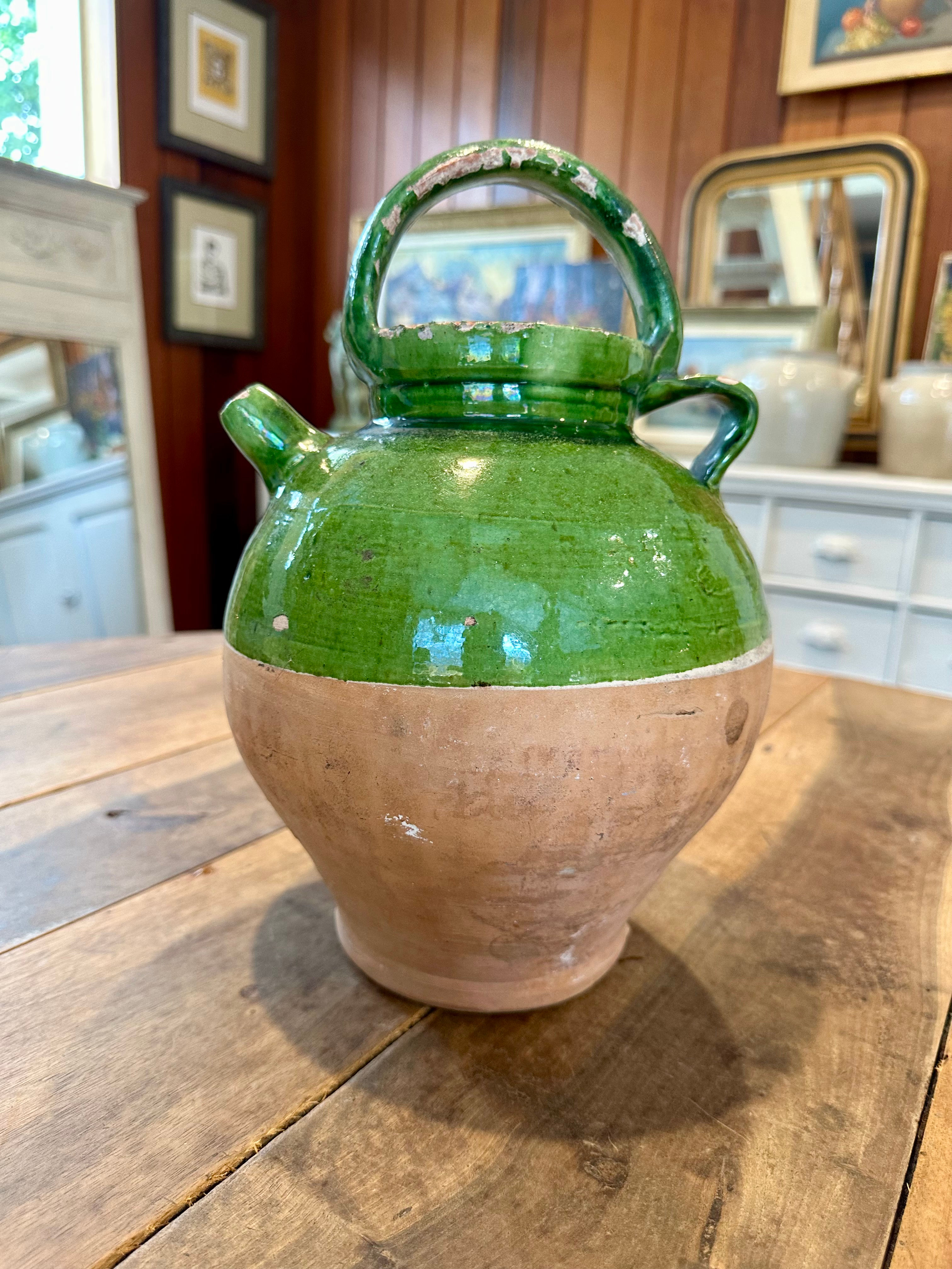 Green Glaze Water Pitcher.  30cm