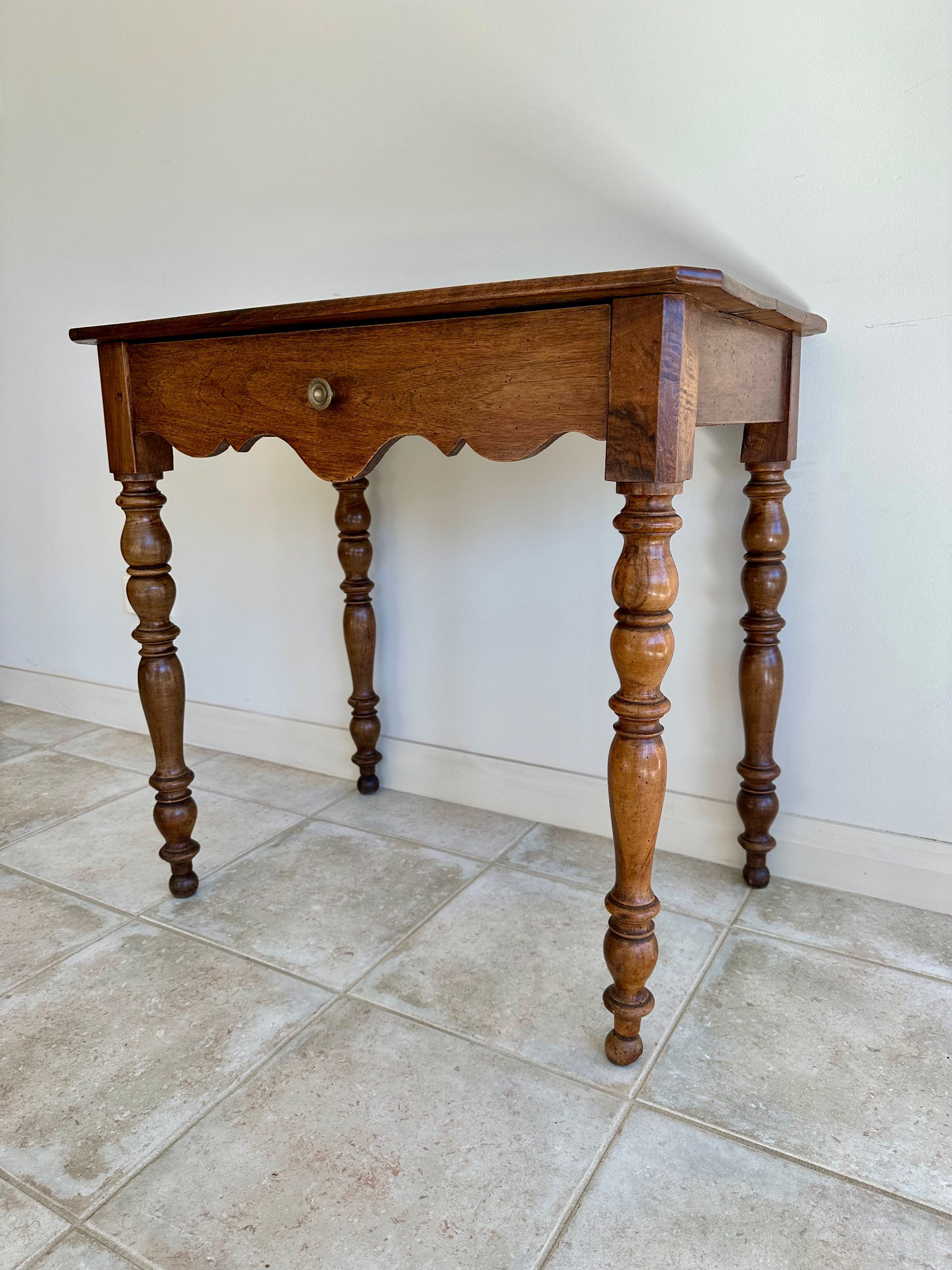 French Walnut Side Table