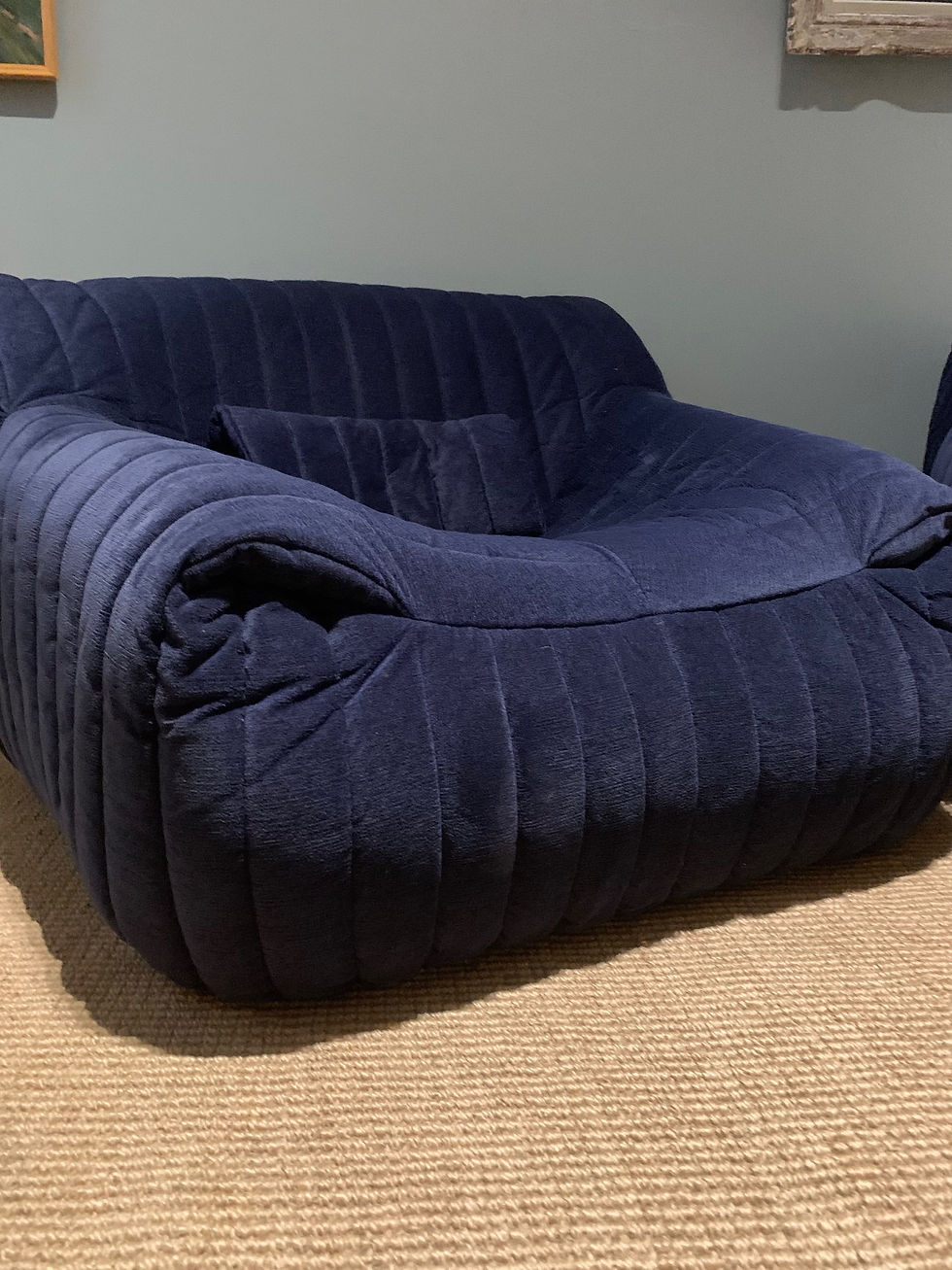 Thumbnail: Mid Century Velour Foam Chairs