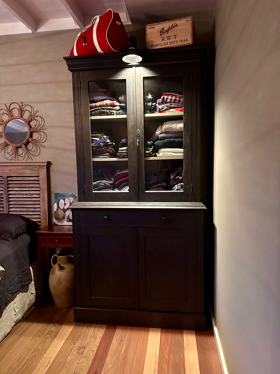 Thumbnail: Display Cabinet with Glass doors. 210 x 107cm