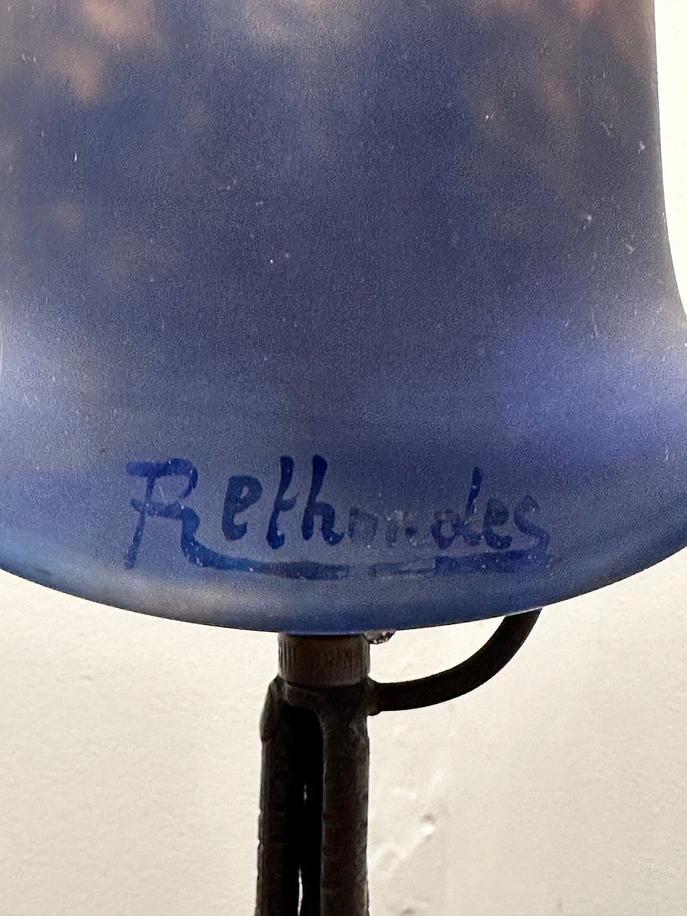 Thumbnail: Degué Rethondes art deco lamp