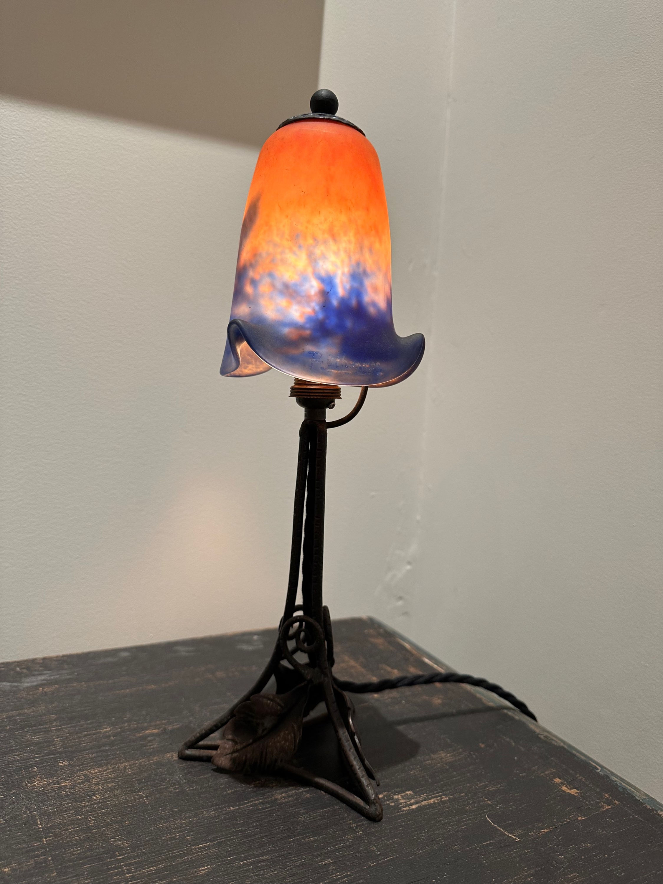 Degué Rethondes art deco lamp