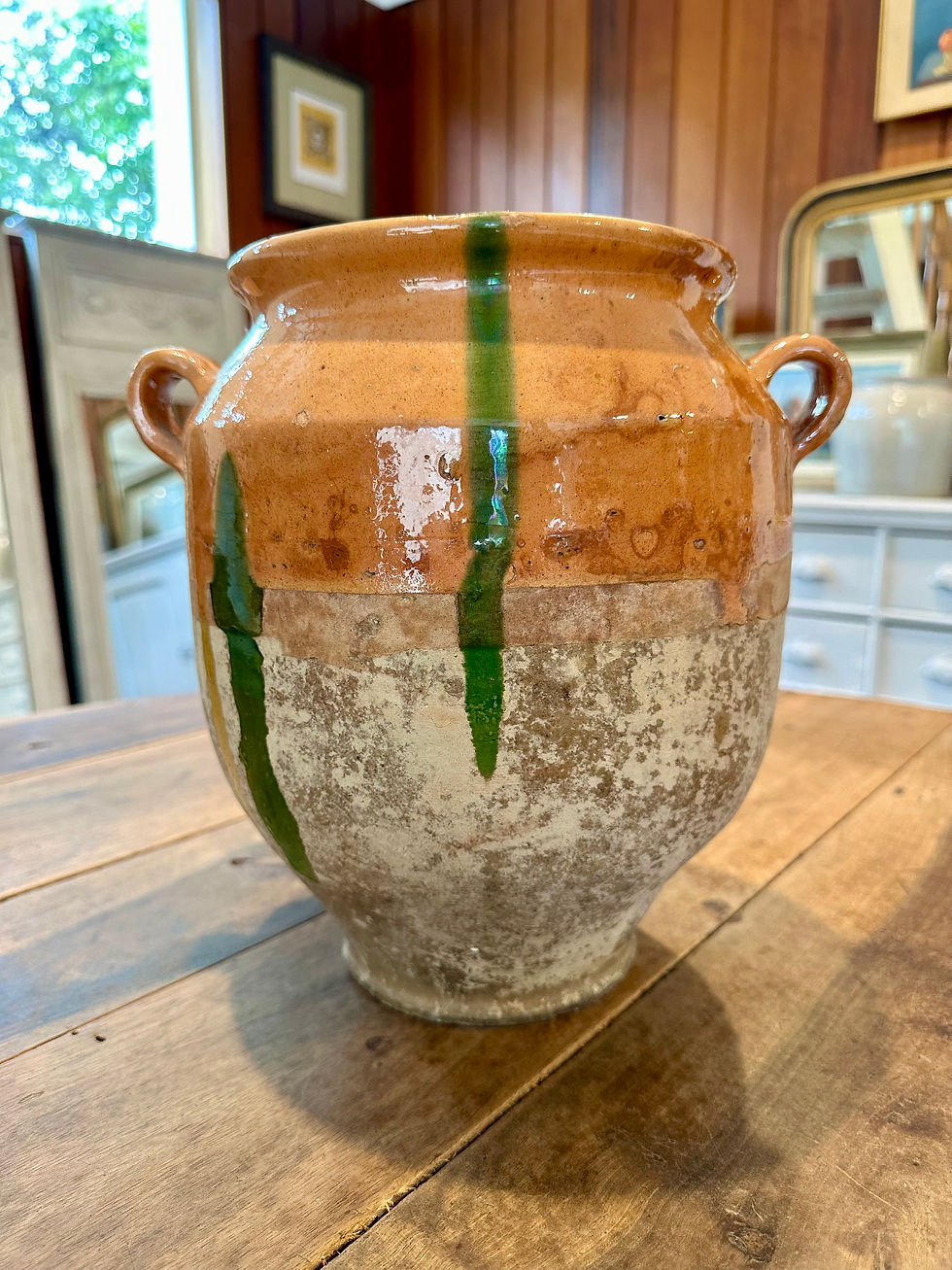 Thumbnail: Large Antique Confit Pot. 28cm